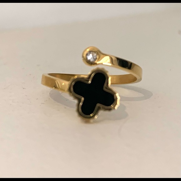 Four leaf clover lucky ring - Picture 4 of 4